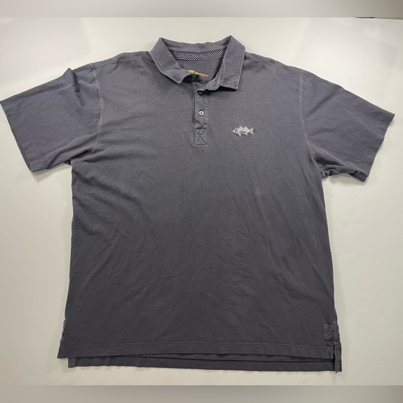 Orvis Polo Shirt Mens XL Gray Fish Short Sleeve Outdoors Casual Adult Golf - Picture 1 of 11